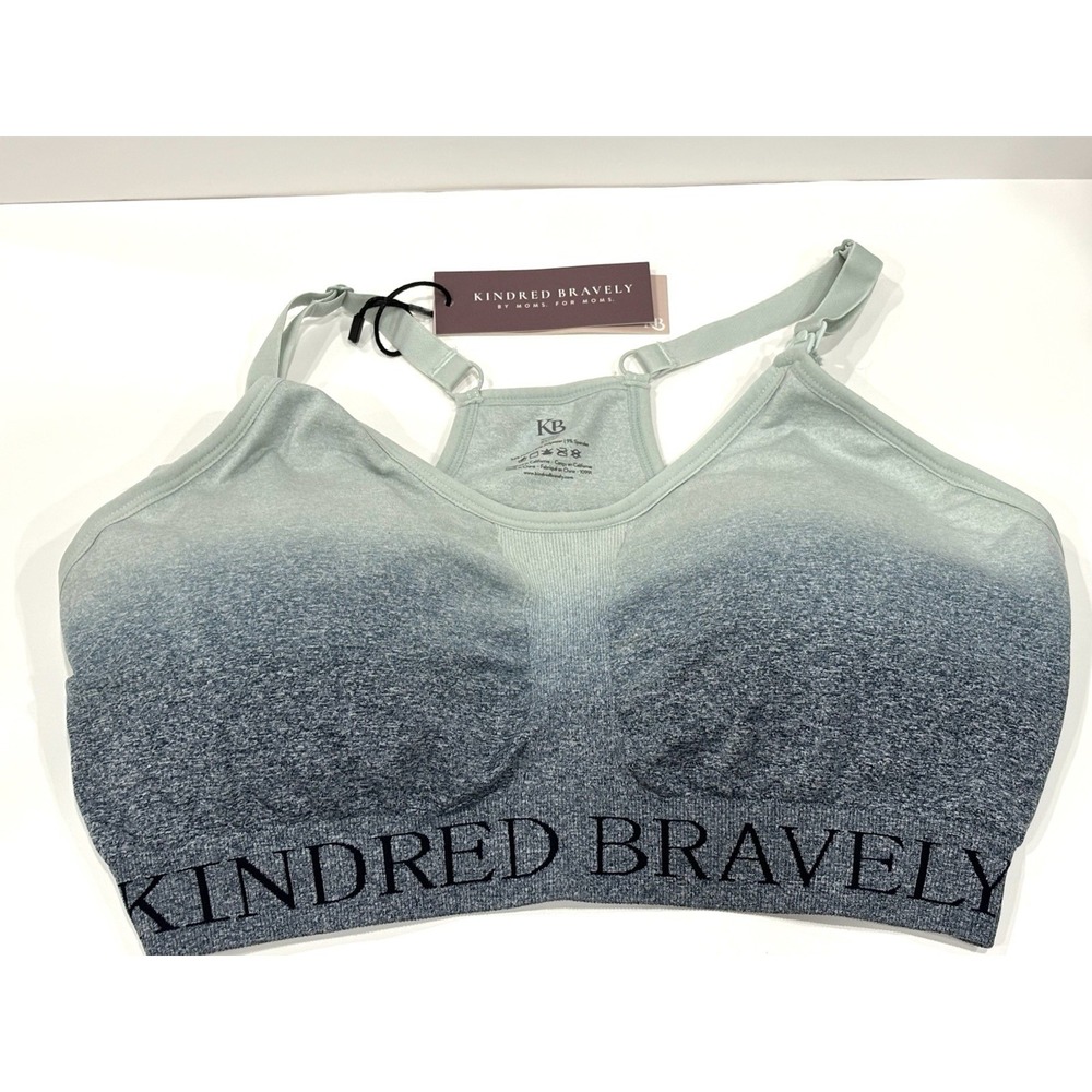 Kindred Bravely Sublime Nursing Sports Bra XL Ombre Storm Maternity NWT